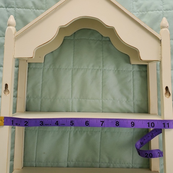 Vintage cottagecore shabby chic cream shelf, fair condition - Picture 7 of 7